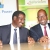 Dr. Chumo shares a light moment with safaricom CEO Bob Collymore during signing of M.O.U 